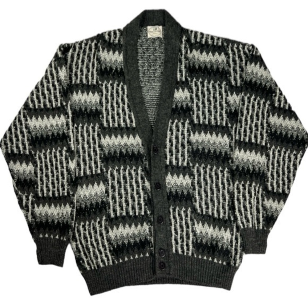 Pronto-uomo deep V-neck Vintage cardigan size M/ 50 Made in Italy